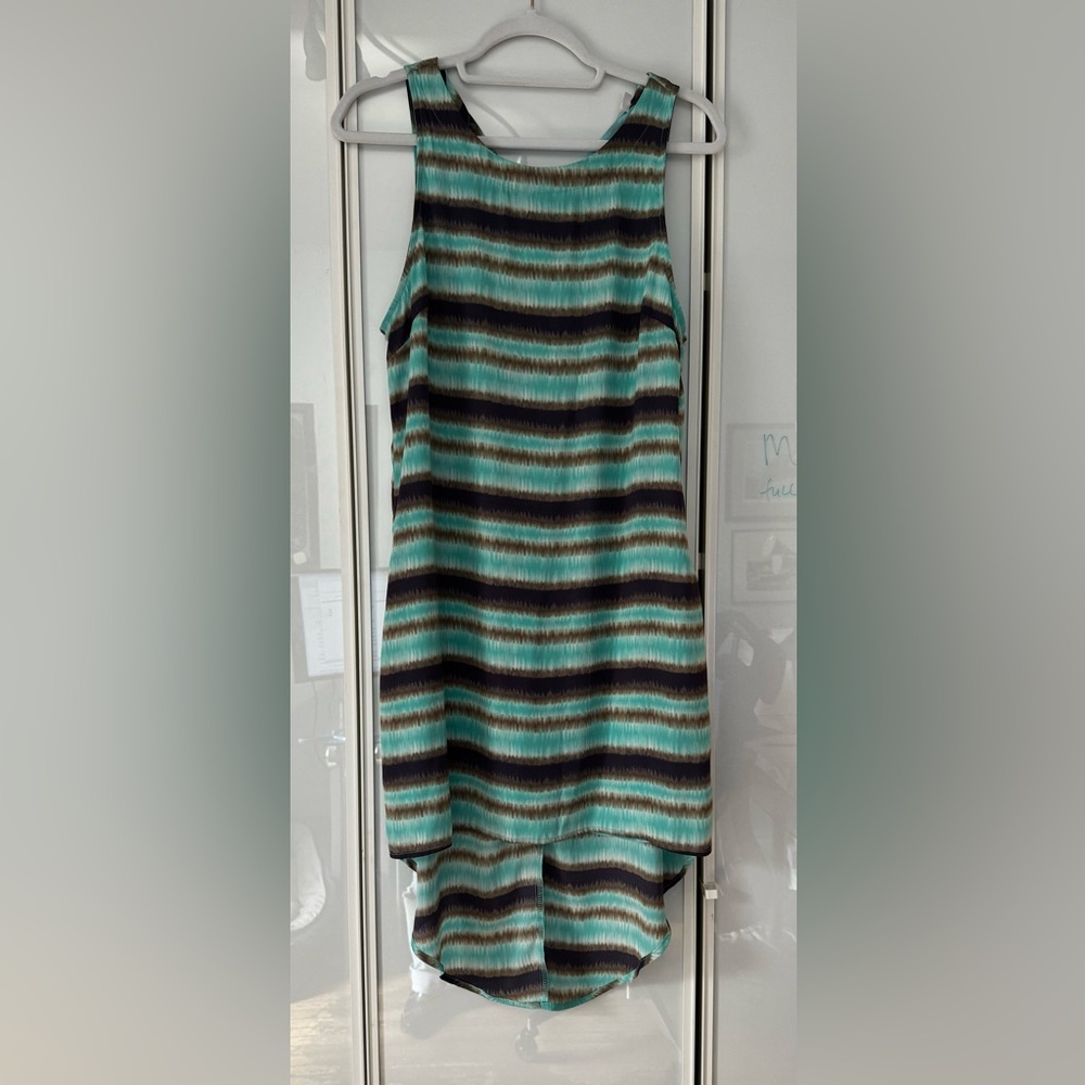 Marciano high-low dress (higher at back than front). Small sundress with lining